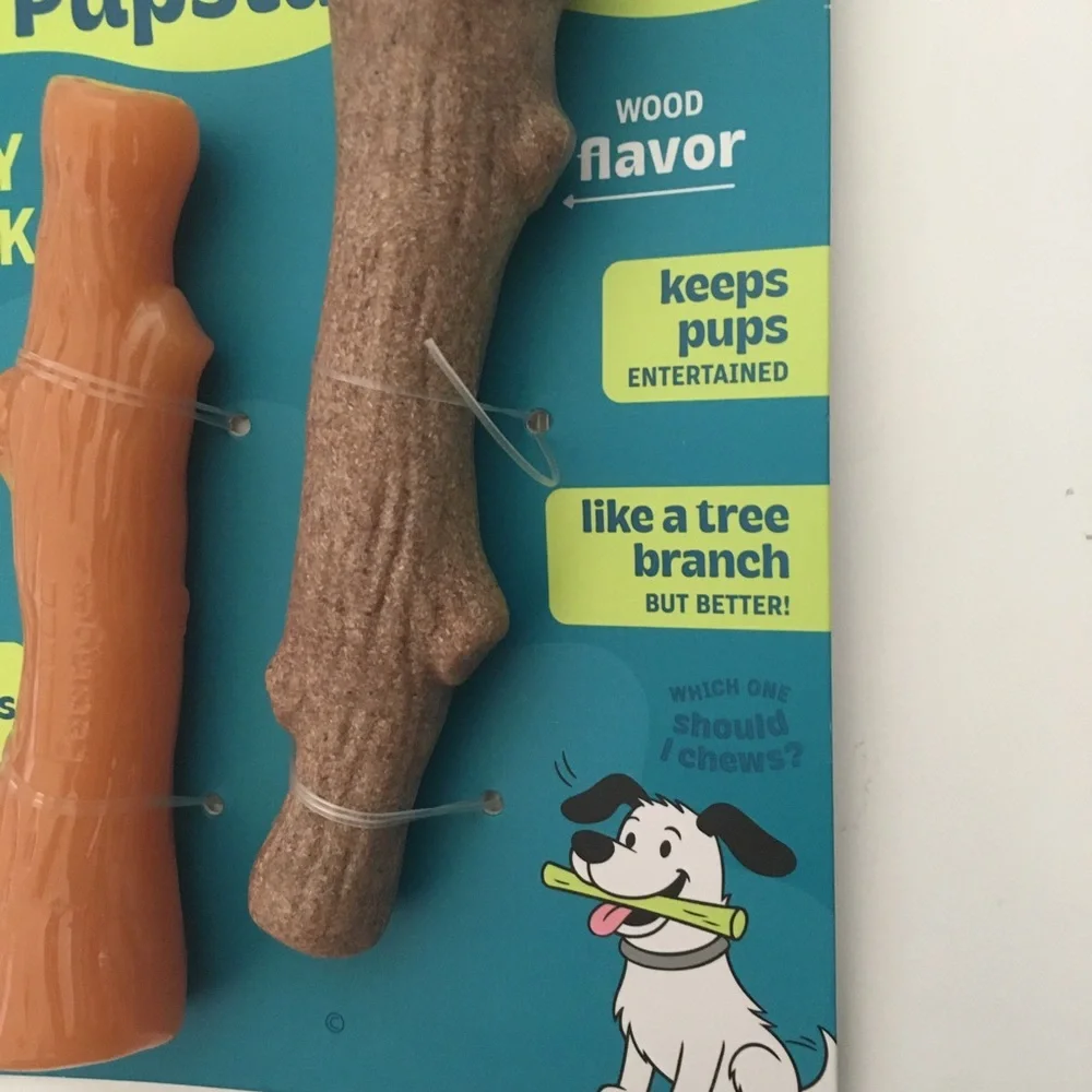 Pupstages Puppy 2-Pack Chew Sticks for Small Dogs NEW